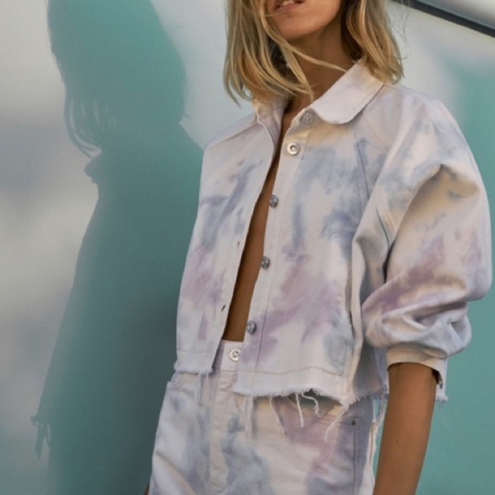 Zara | cropped jean jacket